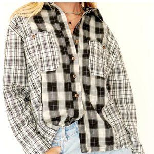 Promesa Plaid Button Up Top